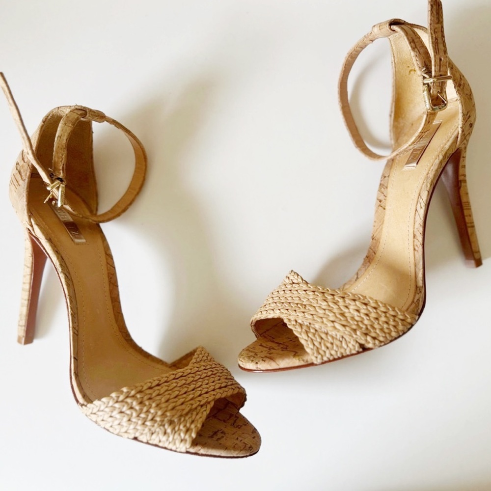 SCHUTZ Tanca Cork Heels - Picture 1 of 12